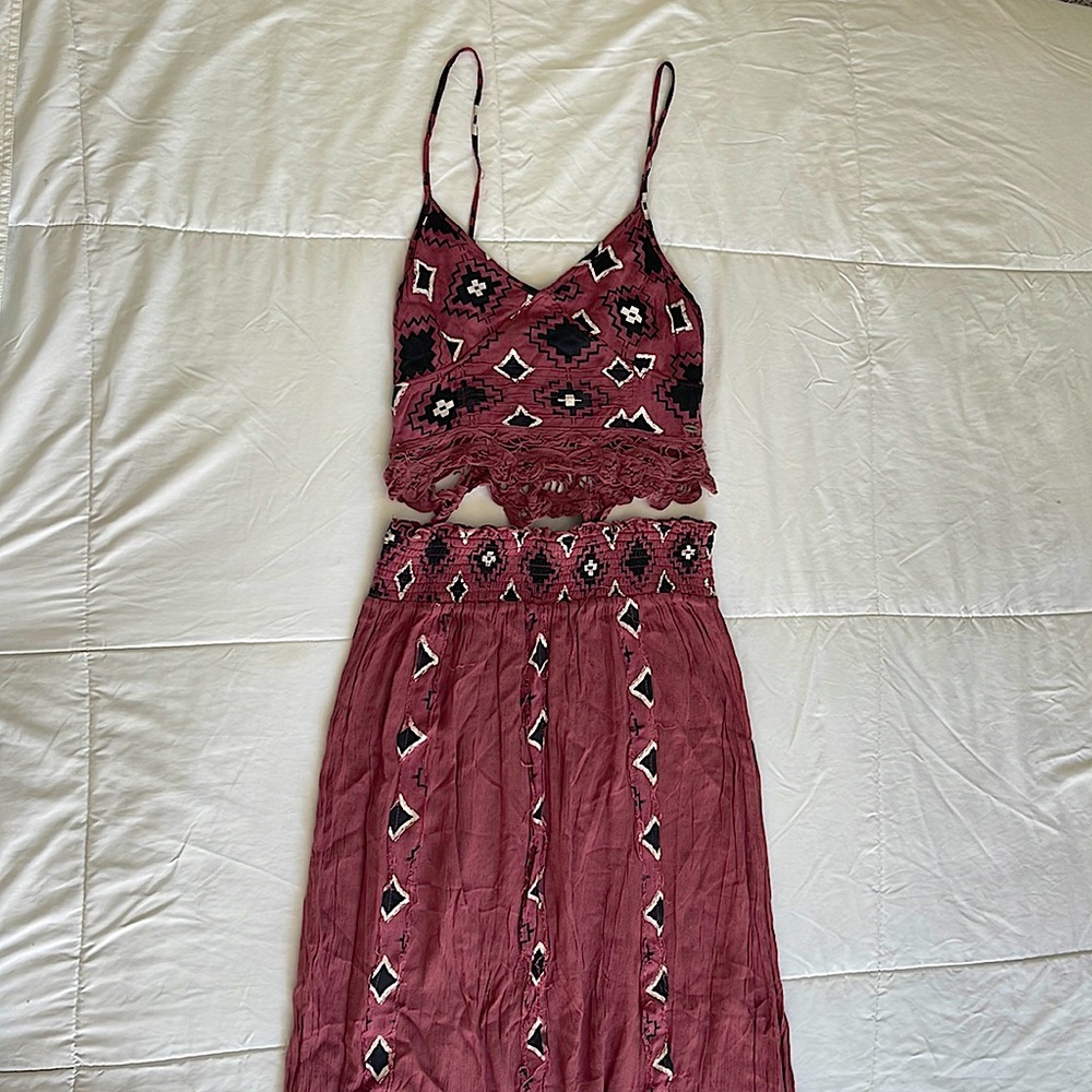 O’Neill Skirt and Crop top set